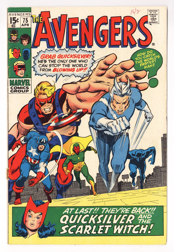 The Avengers Vol 1 75 VG- (3.5) (1970)