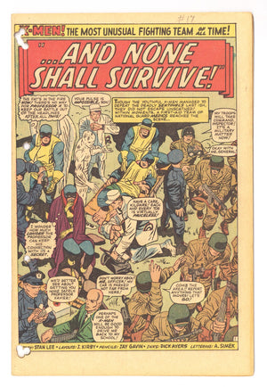 The X-Men Vol 1 17 Coverless (1966)