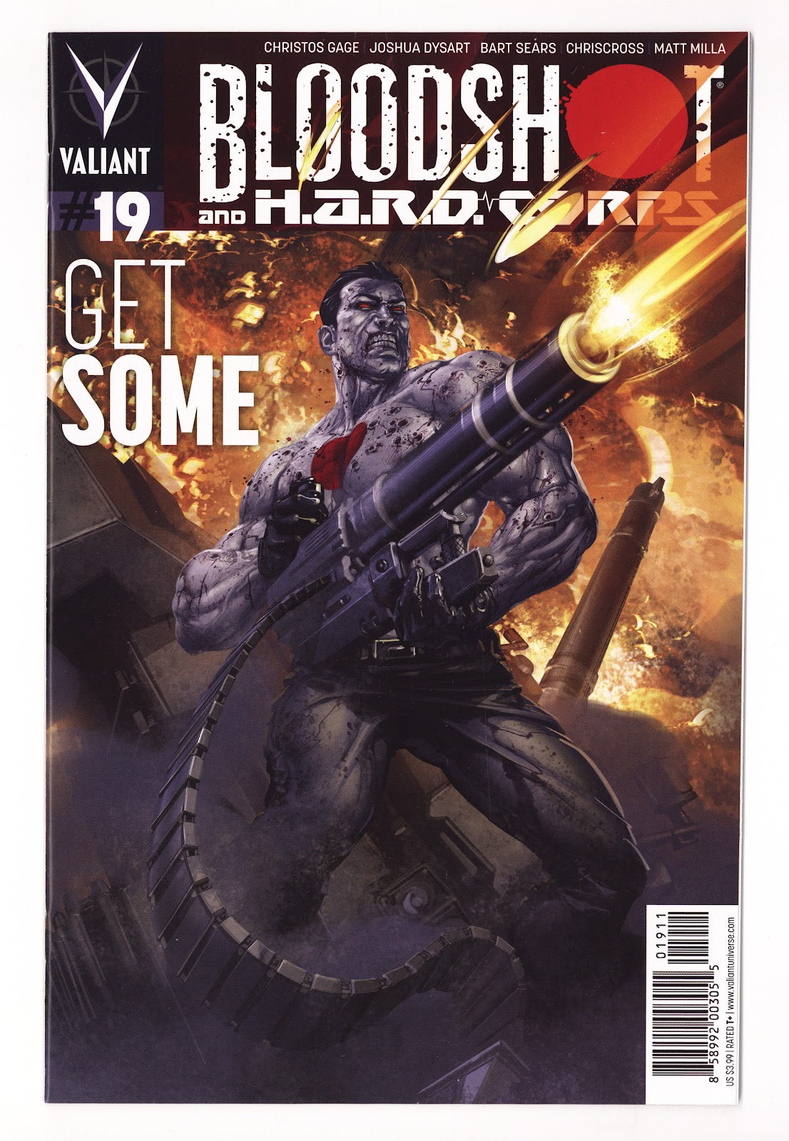 Bloodshot and H.A.R.D.Corps Vol 3 19  High Grade   (2014)   Cover A - Clayton Crain  