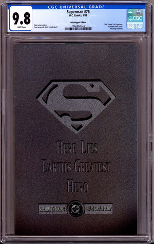 Superman Vol 2 75 CGC 9.8 (NM/M)   (1993)   Memorial Edition
