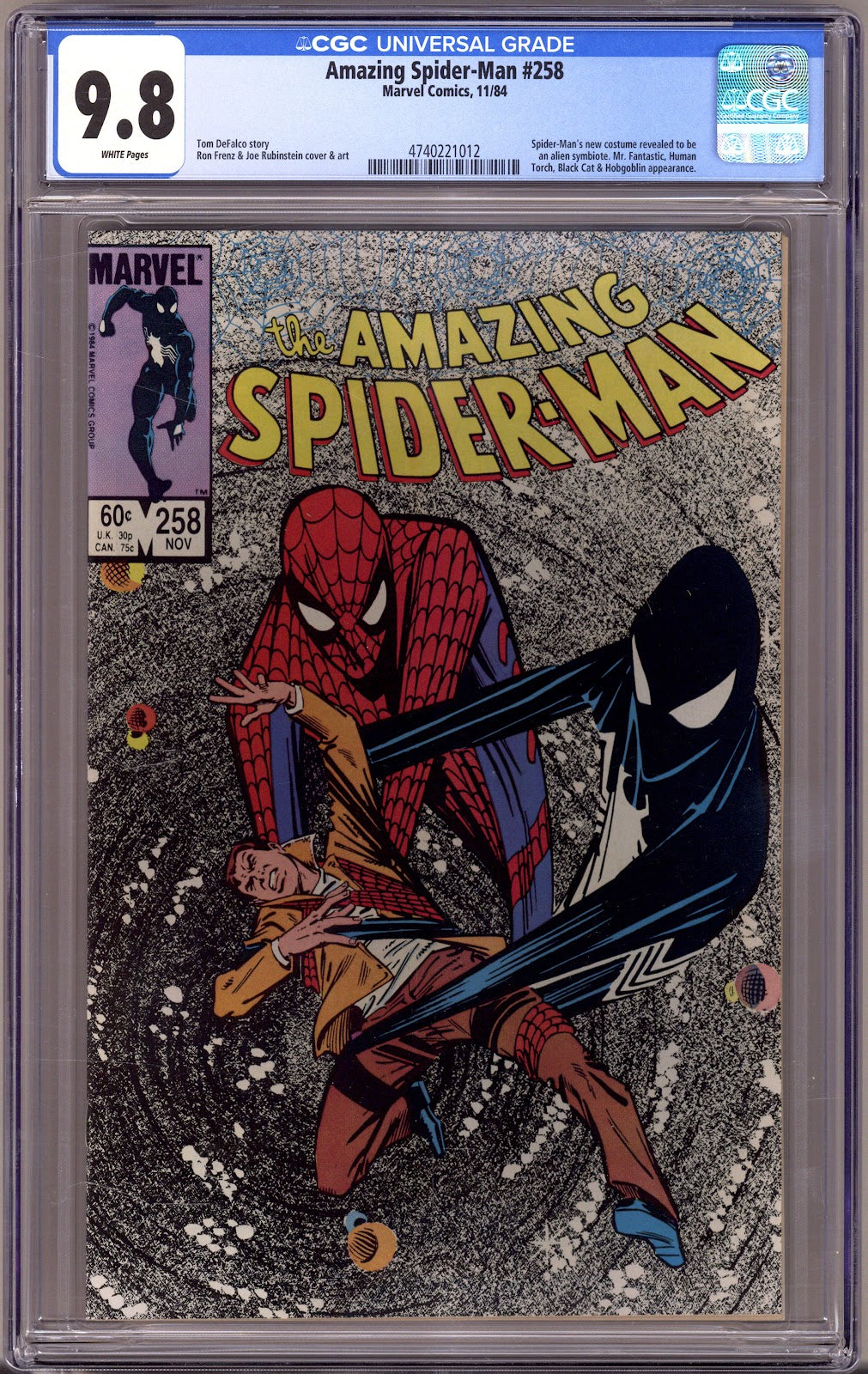 The Amazing Spider-Man Vol 1 258 CGC 9.8 (NM/M) (1984) 