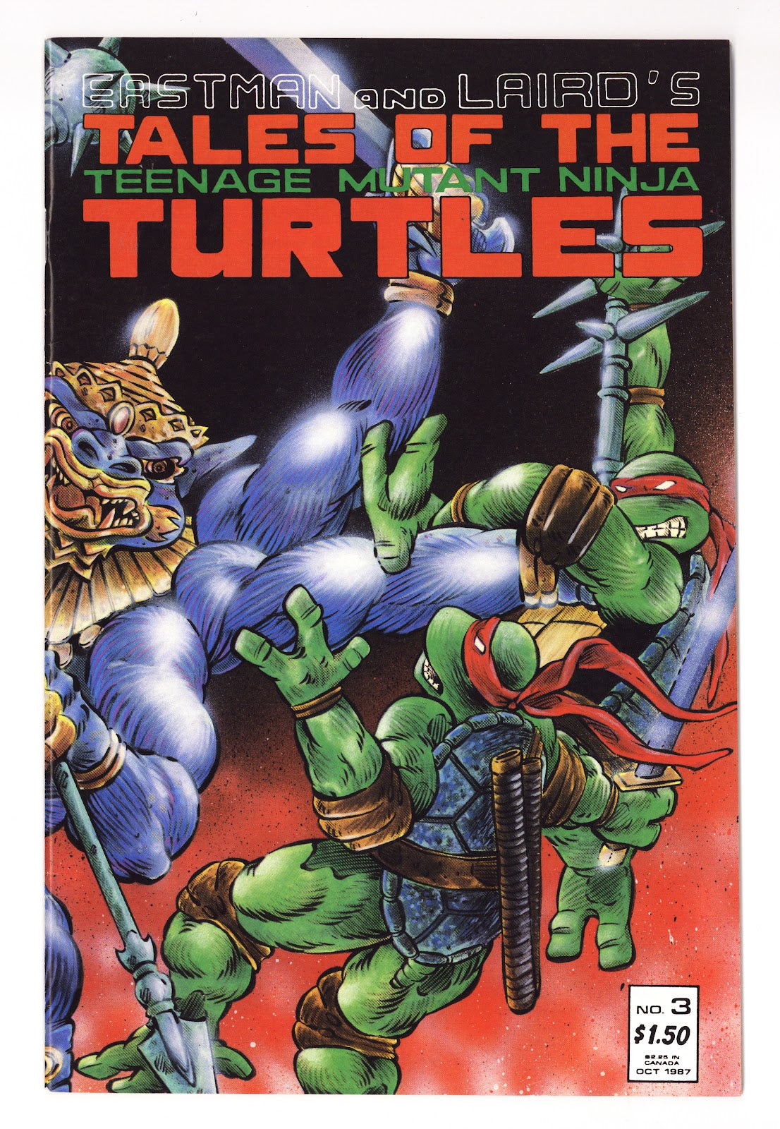 Tales of the Teenage Mutant Ninja Turtles Vol 1 3  VF (8.0)   (1987)     