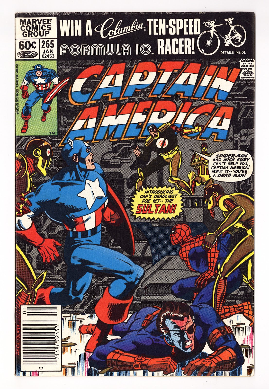 Captain America Vol 1 265 Mid Grade (1982) Newsstand 
