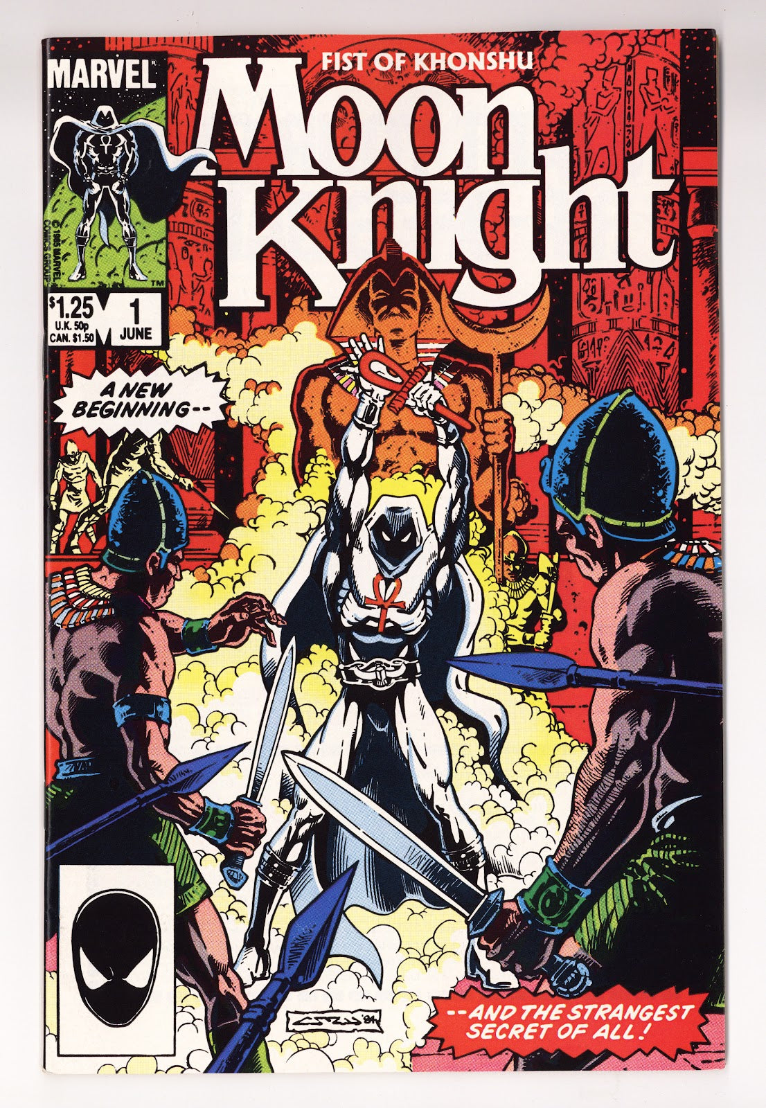 Moon Knight Vol 2 1 Mid Grade (1985) 