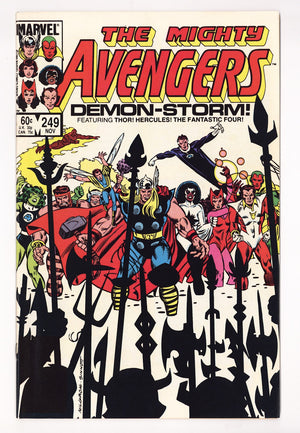 The Avengers Vol 1 249 High Grade (1984) Direct