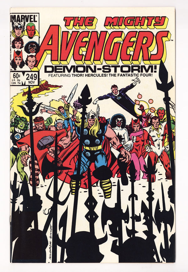 The Avengers Vol 1 249 High Grade (1984) Direct