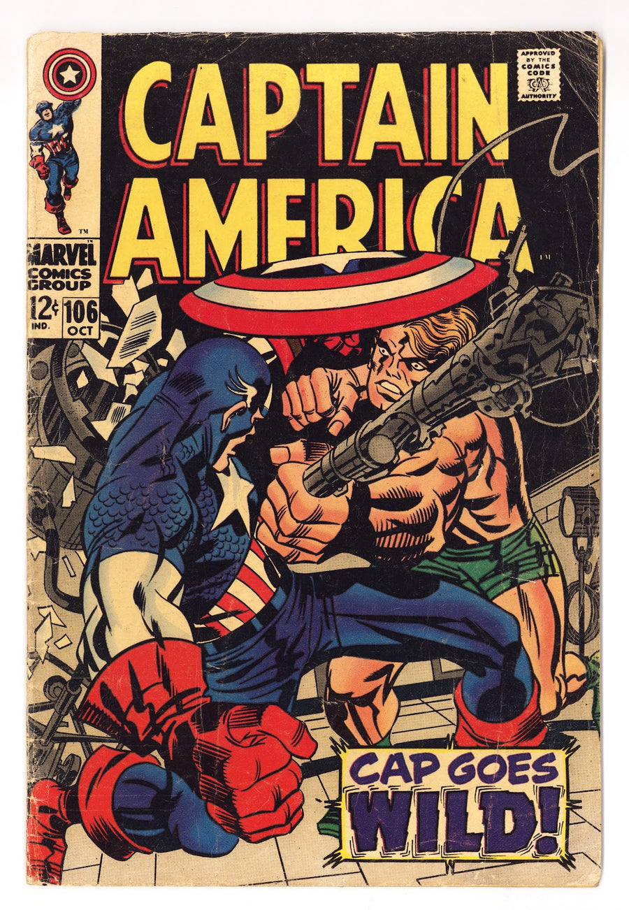 Captain America Vol 1 106  VG- (3.5)   (1968)