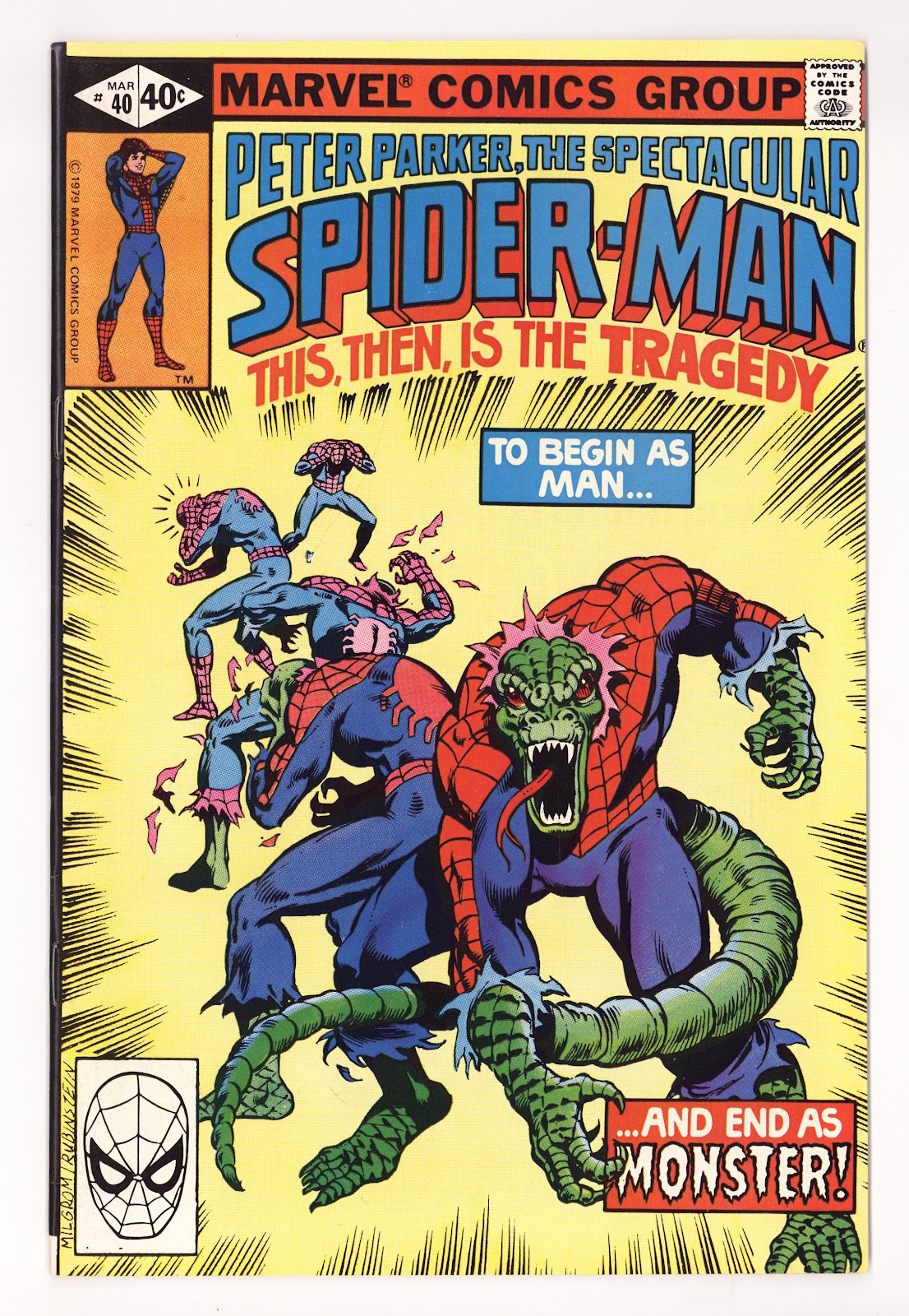 The Spectacular Spider-Man Vol 1 40  High Grade   (1980)     