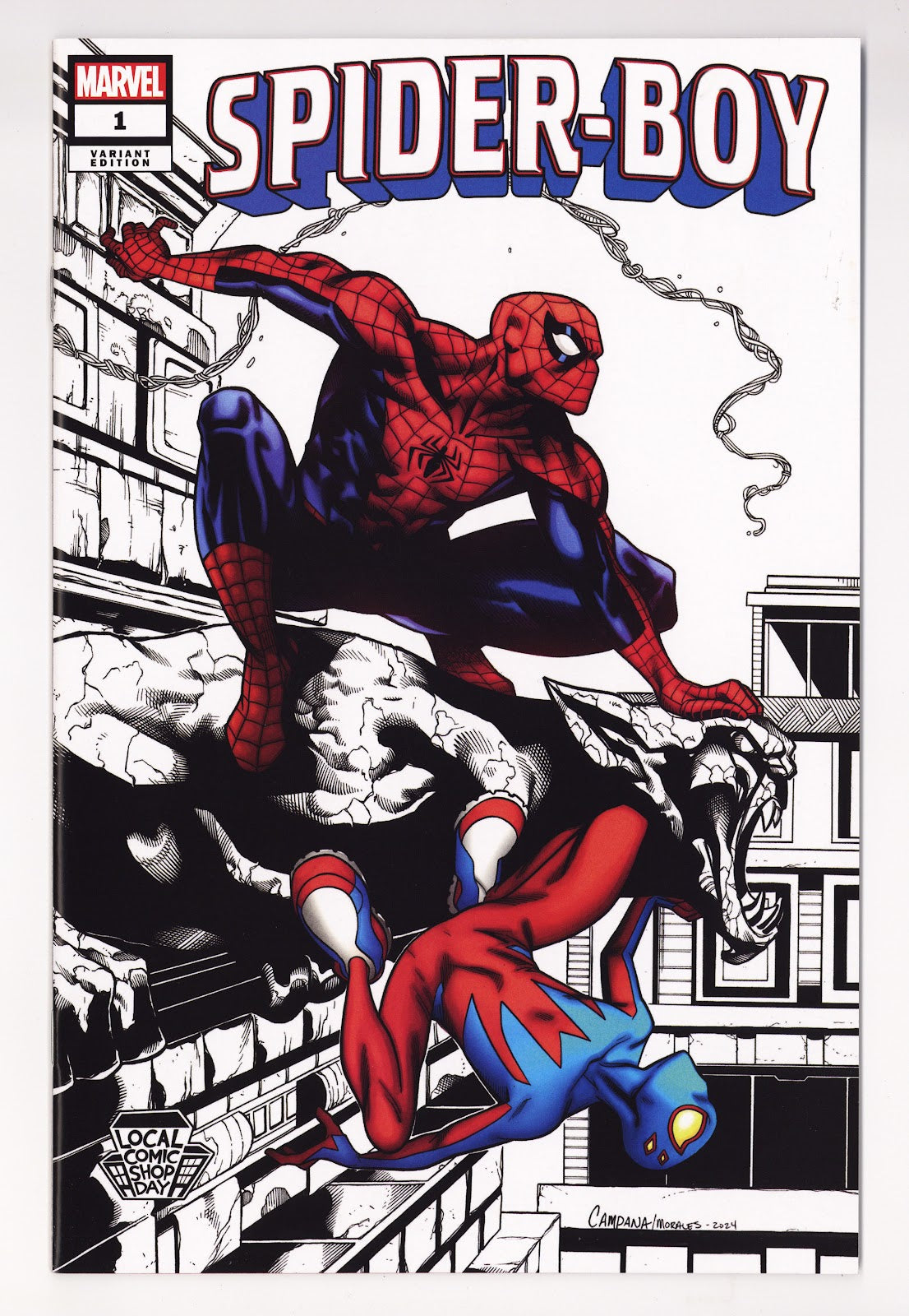 Spider-Boy Vol 1 1 High Grade (2024) Campana Local Comic Shop Day Variant 
