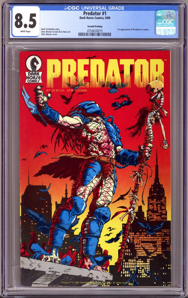 Predator Vol 1 1 CGC 8.5 (VF+)   (1989)   2nd Print