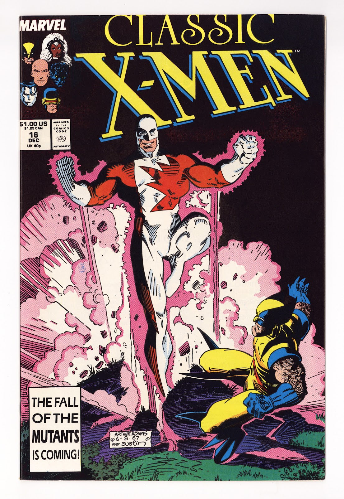 Classic X-Men 16 High Grade (1987) Direct 