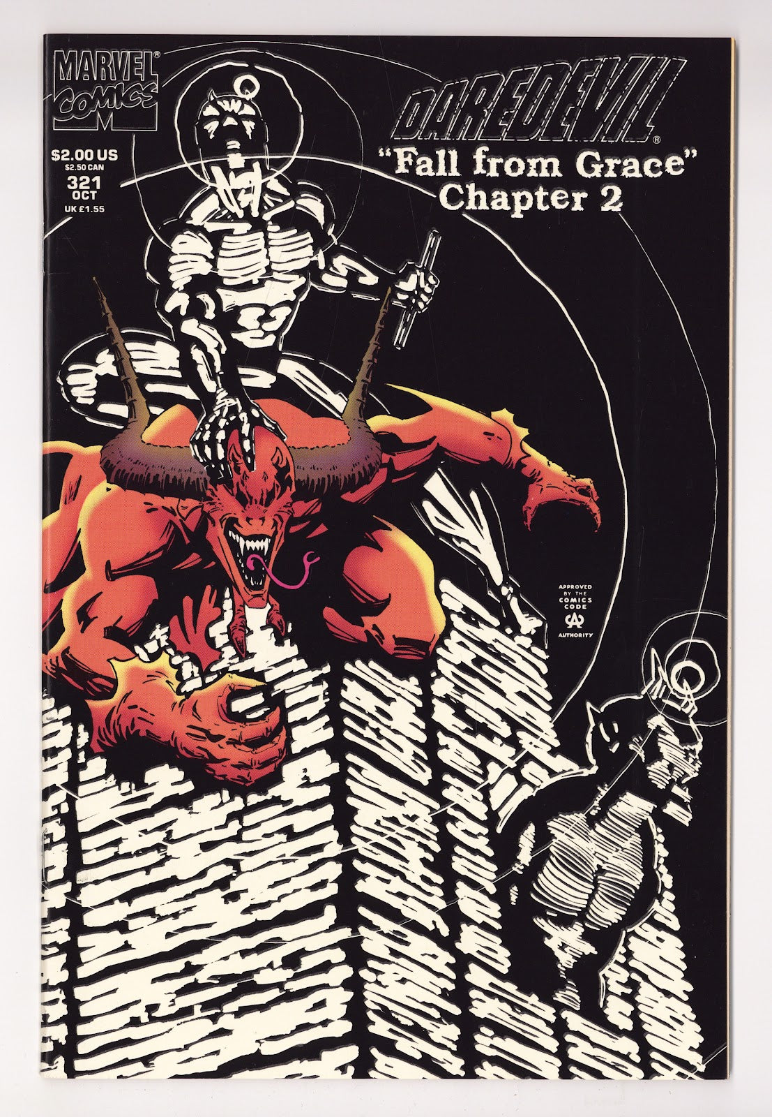 Daredevil Vol 1 321  High Grade   (1993) Glow in the Dark Regular Variant  