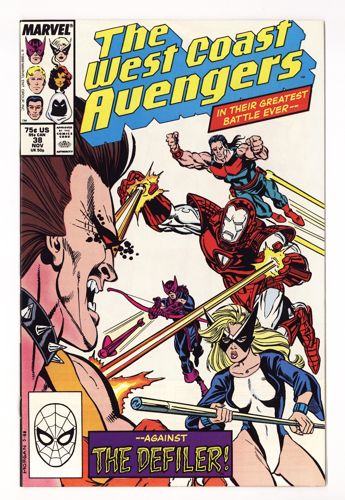 West Coast Avengers Vol 2 38  High Grade   (1988)   Direct  