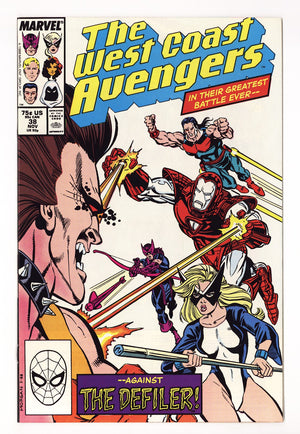 West Coast Avengers Vol 2 38  High Grade   (1988)   Direct