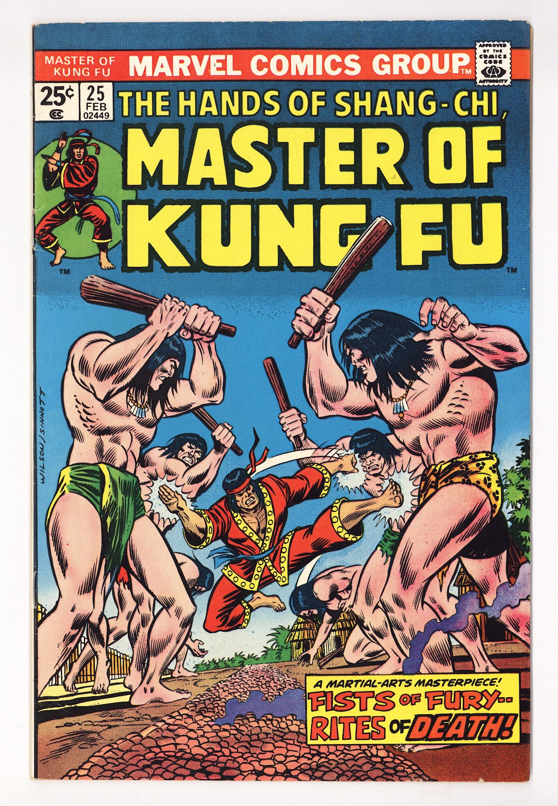 Master of Kung Fu Vol 1 25  Mid Grade   (1975)     