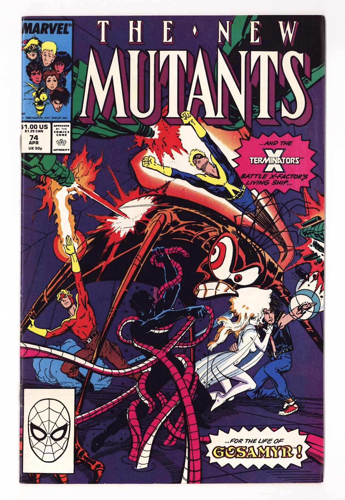 The New Mutants Vol 1 74 High Grade (1989) Direct 