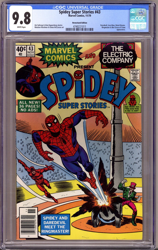 Spidey Super Stories 43 CGC 9.8 (NM/M) (1979) Newsstand
