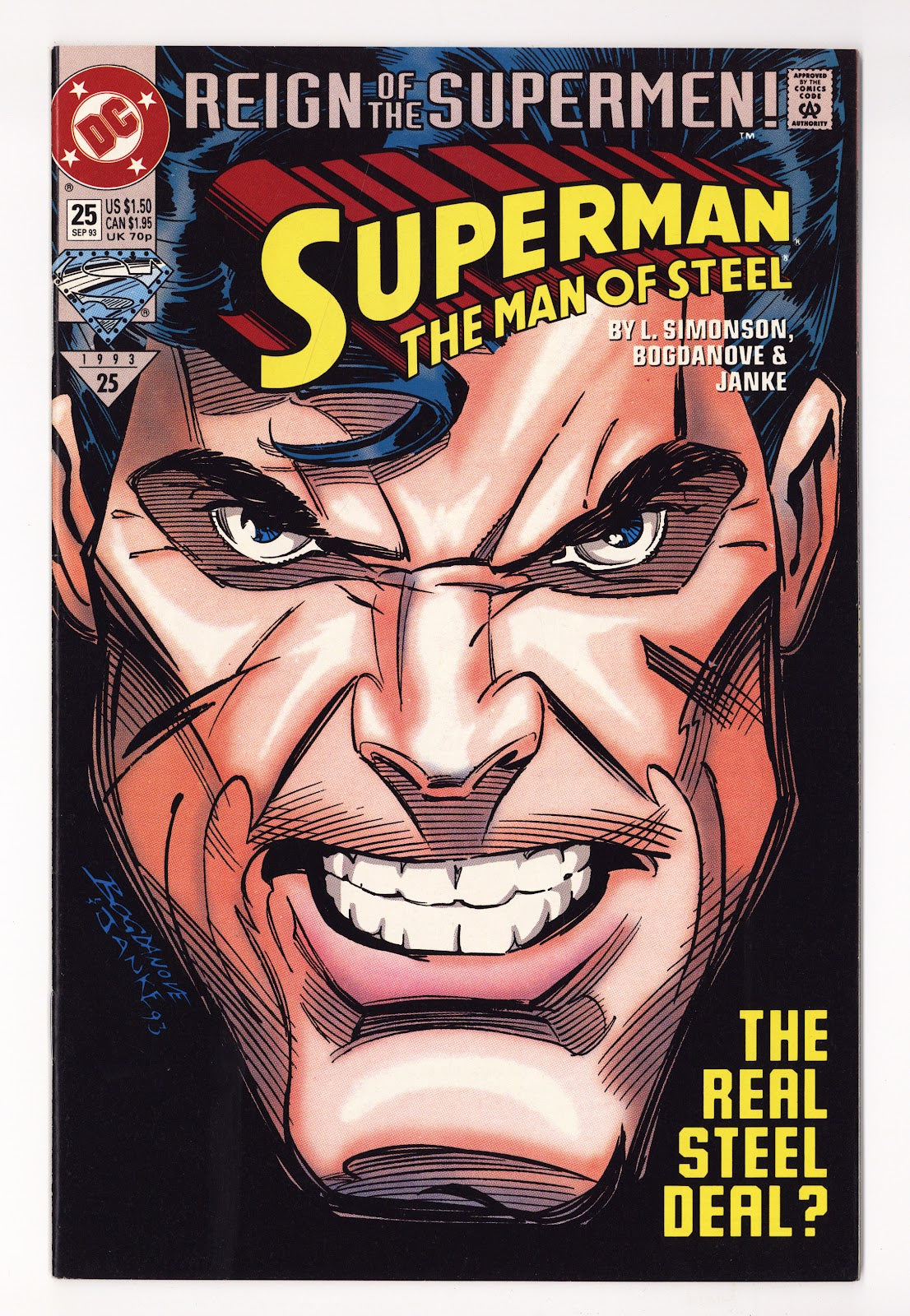Superman: The Man of Steel   25  High Grade   (1993)   Direct  