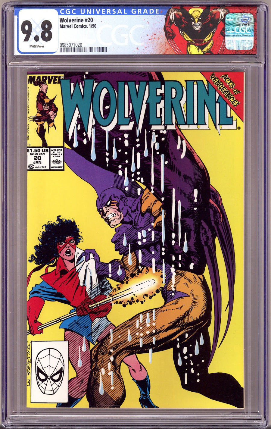 Wolverine Vol 2 20 CGC 9.8 (NM/M) (1990) 