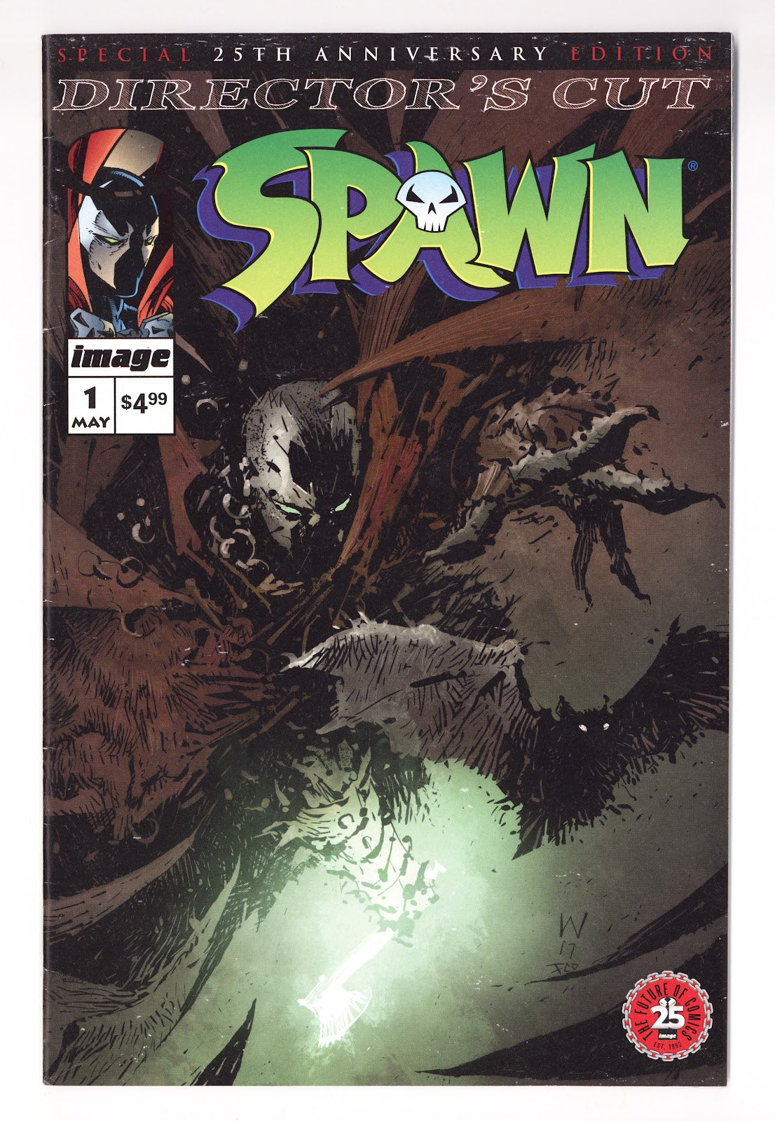 Spawn 25th Anniversary Director's Cut    1  Mid Grade   (2017) Wood   Variant  