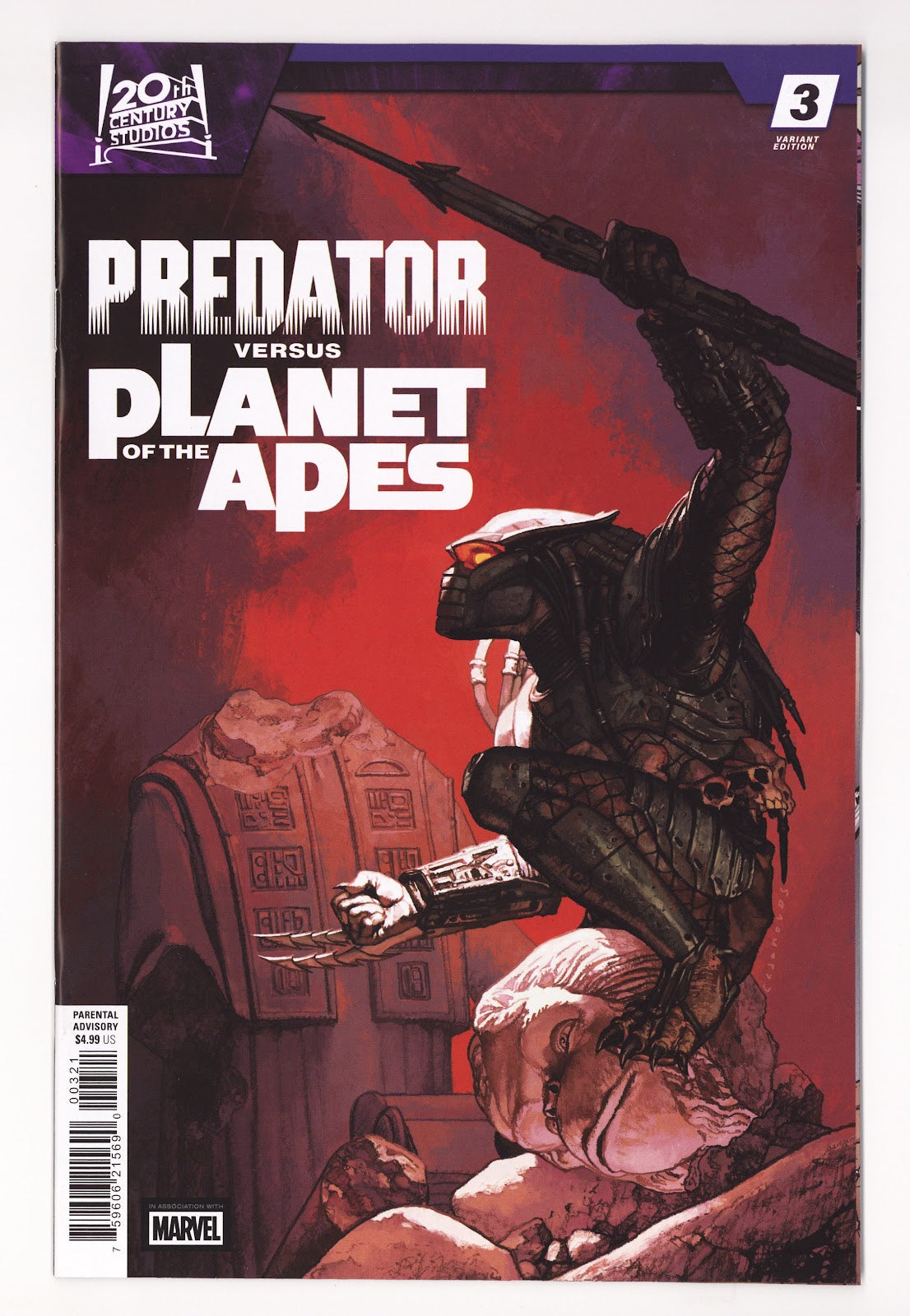 Predator Vs. the Planet of the Apes #3 (2026) Casanovas Variant