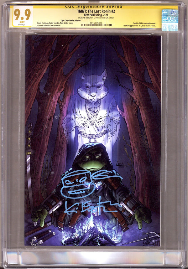 TMNT: The Last Ronin   2 CGC 9.9 (MINT)   (2021)   Exclusive Variant  Signed & Sketched x  Kevin Eastman