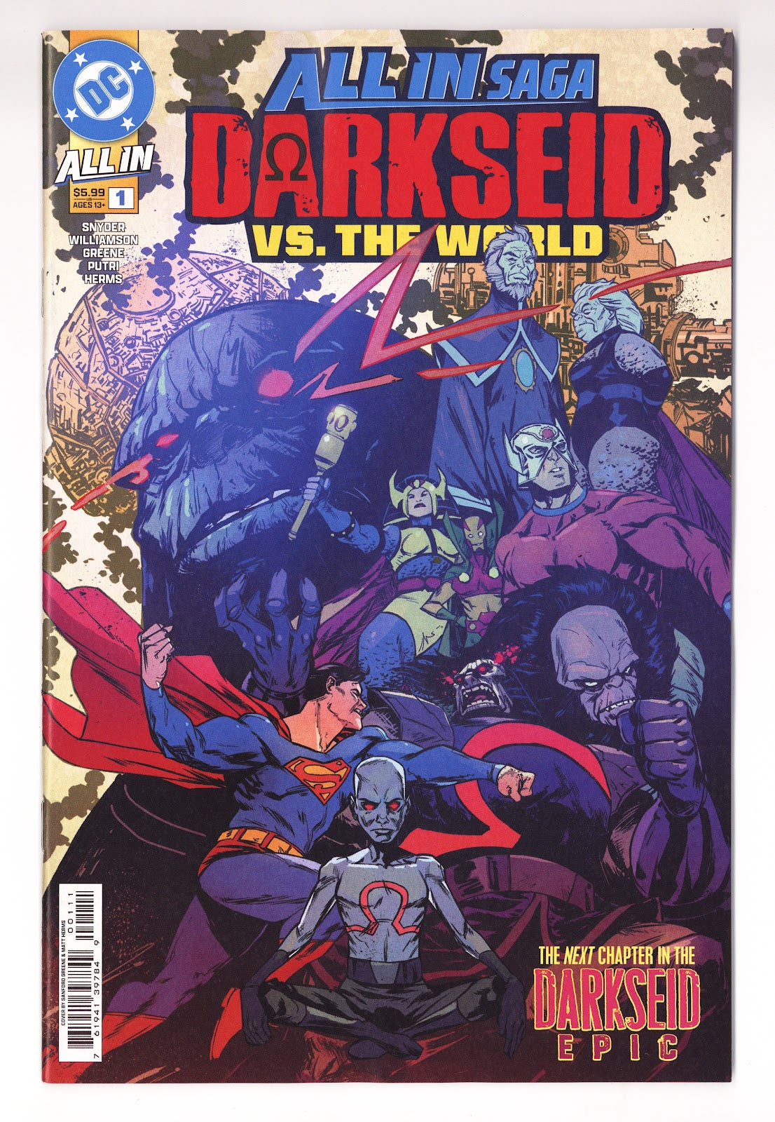 Dc All in Saga Darkseid vs the World #1 (2026) Greene