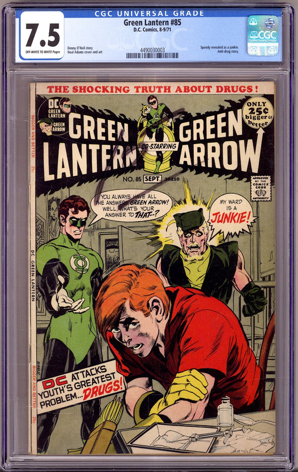 Green Lantern Vol 2 85 CGC 7.5 (VF-) (1971)