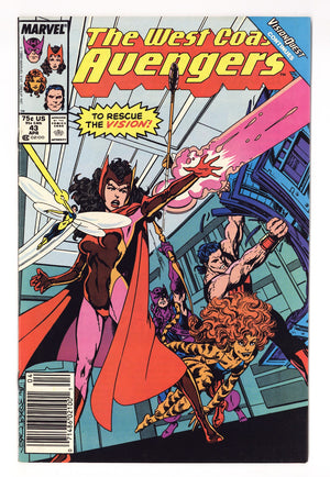 West Coast Avengers Vol 2 43  Mid Grade   (1989)   Newsstand