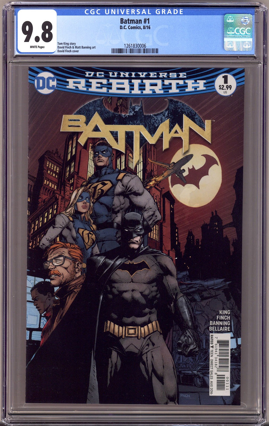 Batman Vol 3 1 CGC 9.8 (NM/M)   (2016)