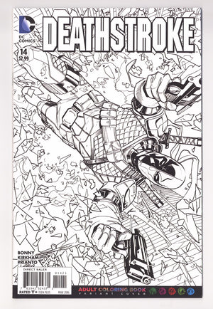 Deathstroke Vol 3 14 High Grade (2016) Colouring Book Variant