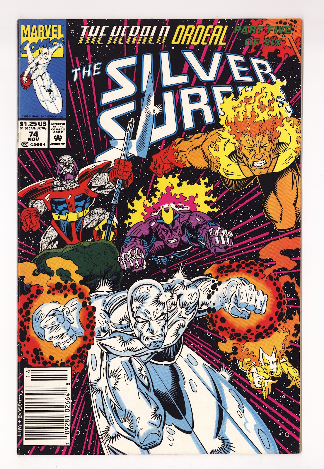 Silver Surfer Vol 3 74  Mid Grade   (1992)   Newsstand