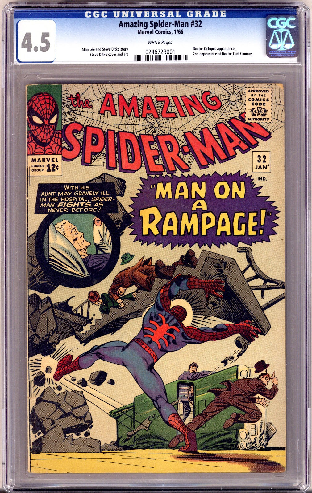 The Amazing Spider-Man Vol 1 32 CGC 4.5 (VG+)   (1966)