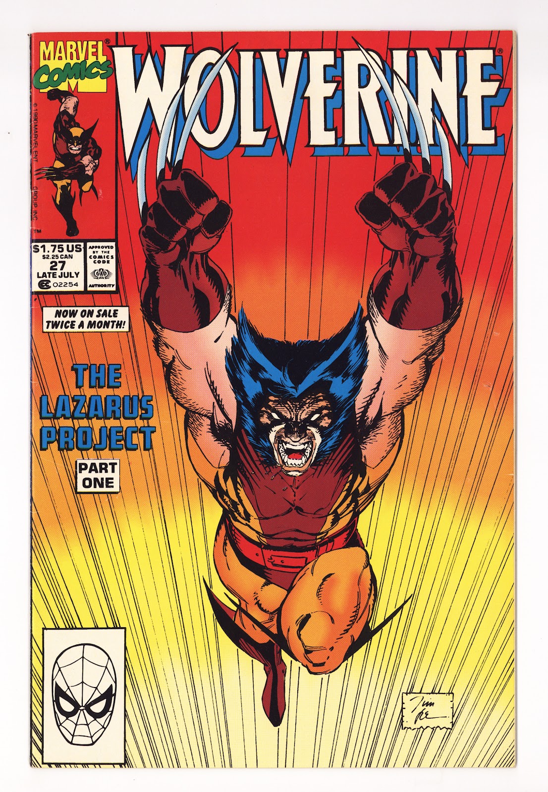 Wolverine Vol 2 27  FN (6.0)   (1990)     