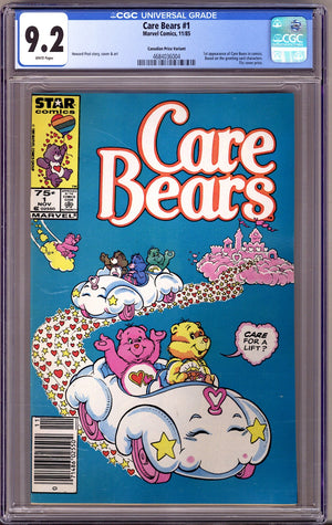 Care Bears 1 CGC 9.2 (NM-) (1985) Canadian Price Variant