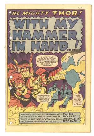 Journey into Mystery Vol 1 120 Coverless (1965)