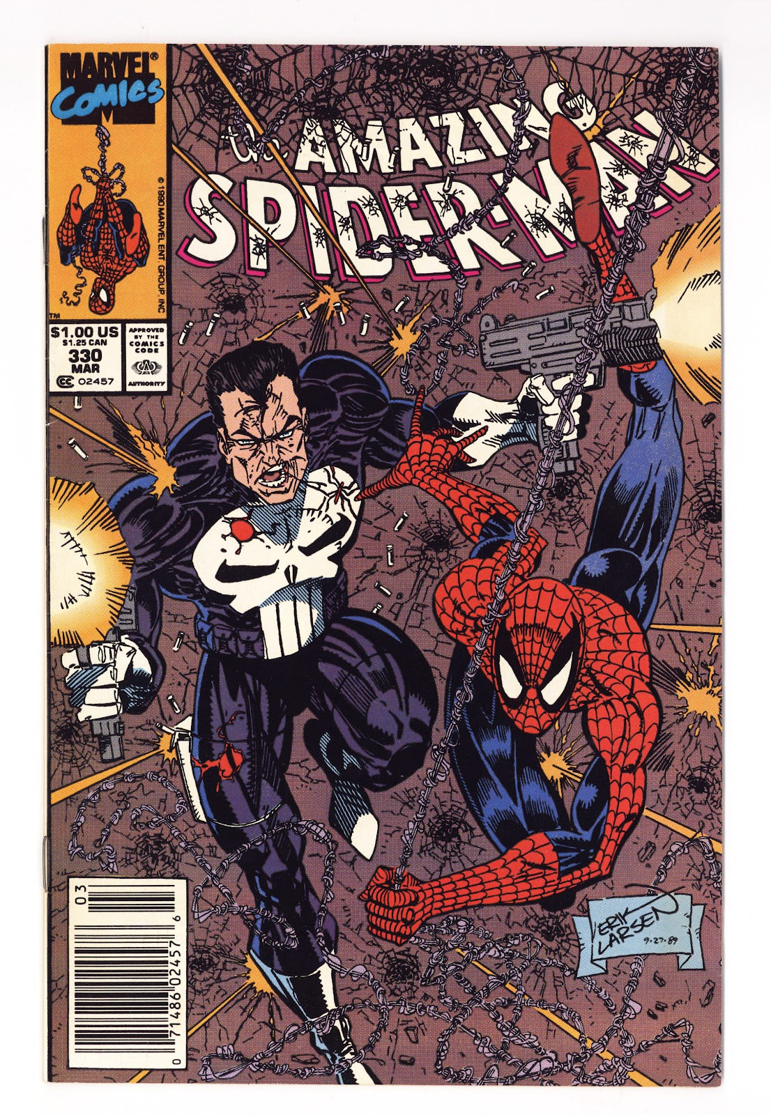 The Amazing Spider-Man Vol 1 330 Mid Grade (1990) Newsstand 