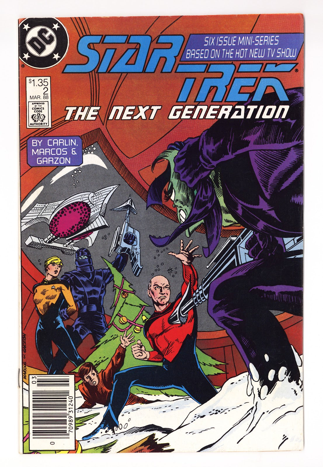 Star Trek: The Next Generation Vol 1 2  Mid Grade   (1988)   Canadian Price Variant