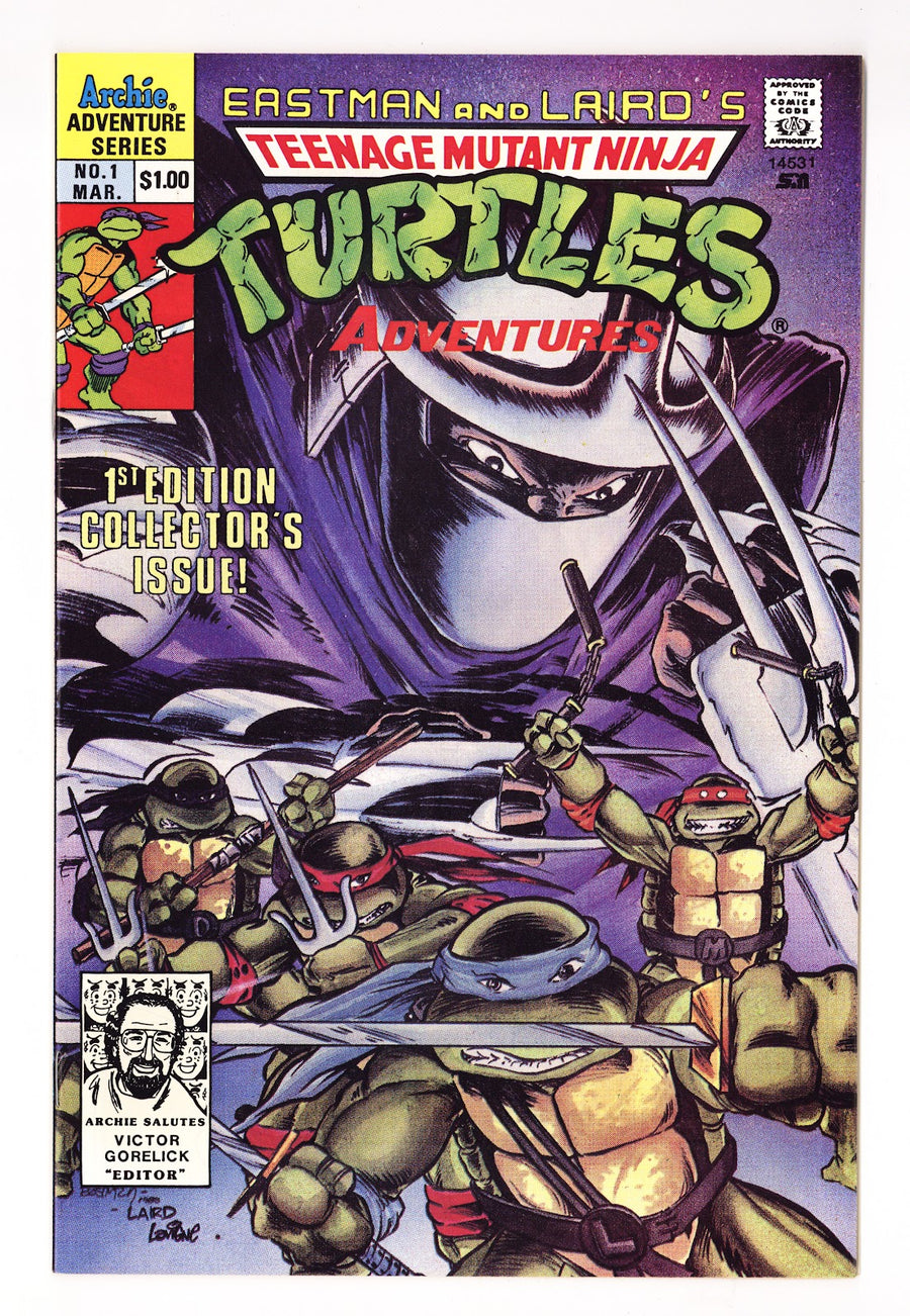 Teenage Mutant Ninja Turtles Adventures Vol 2 1  VF (8.0)   (1989)     