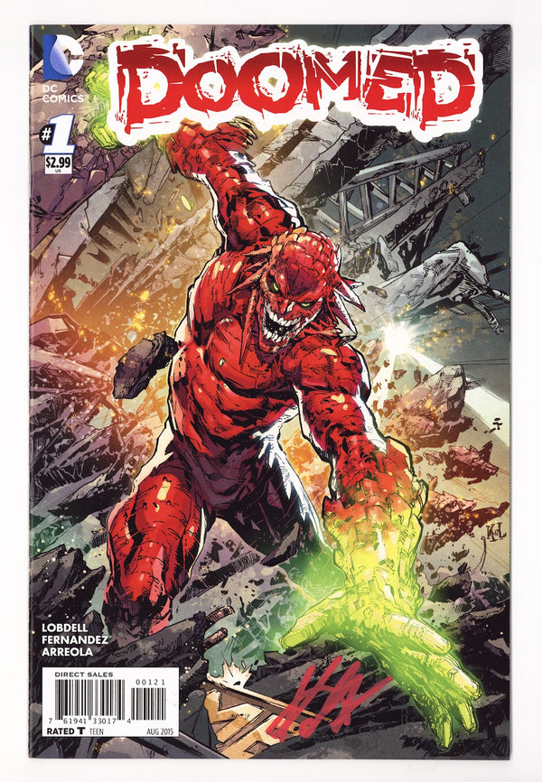 Doomed 1 Mid Grade (2015) Lashley Variant Signed x1 Cover Ken Lashley