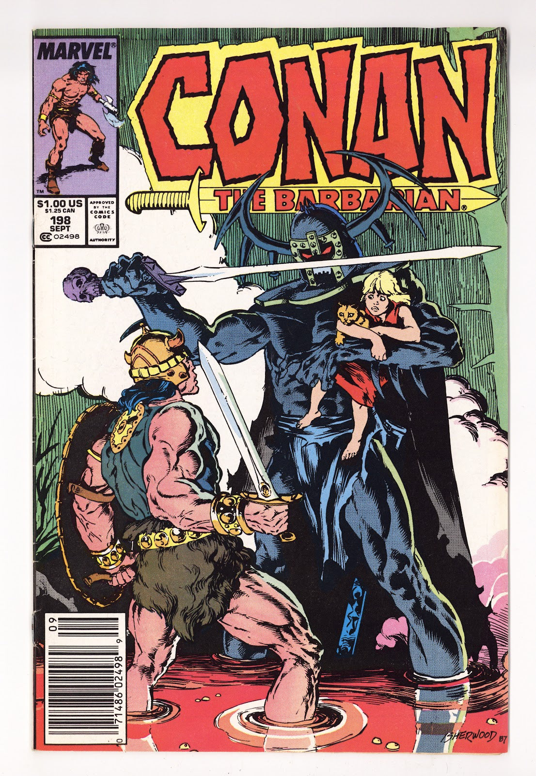Conan the Barbarian Vol 1 198  Mid Grade   (1987)   Newsstand