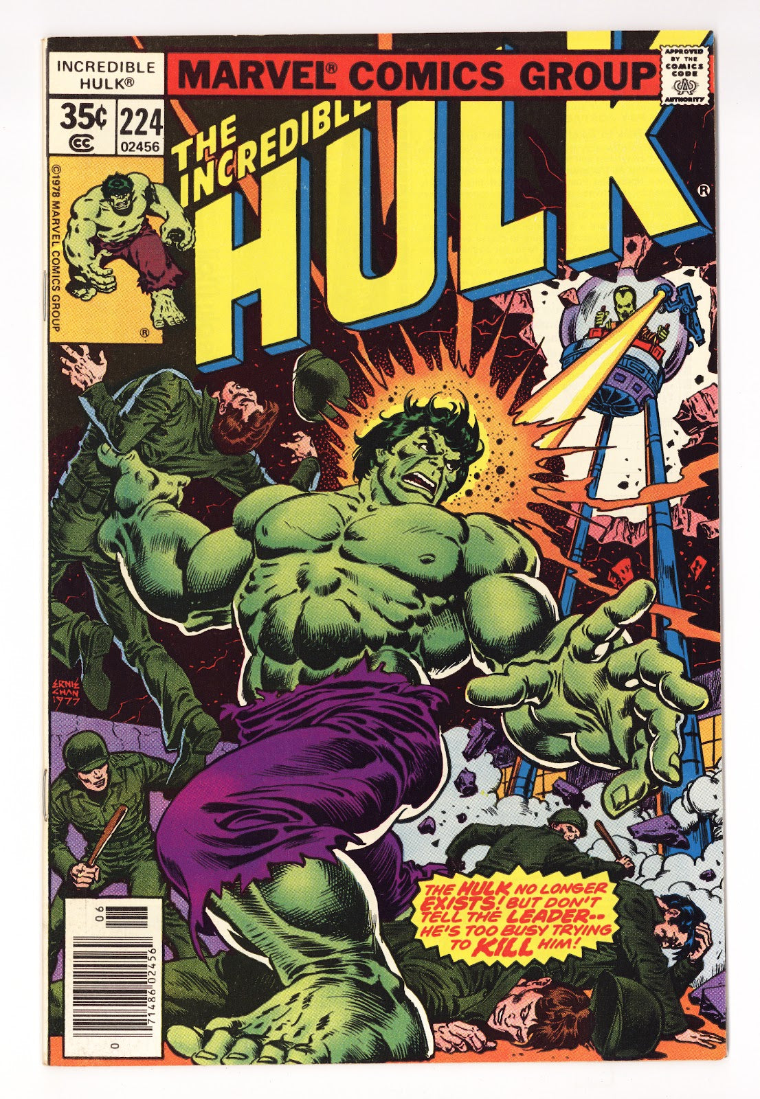 The Incredible Hulk Vol 1 224  High Grade   (1978)     