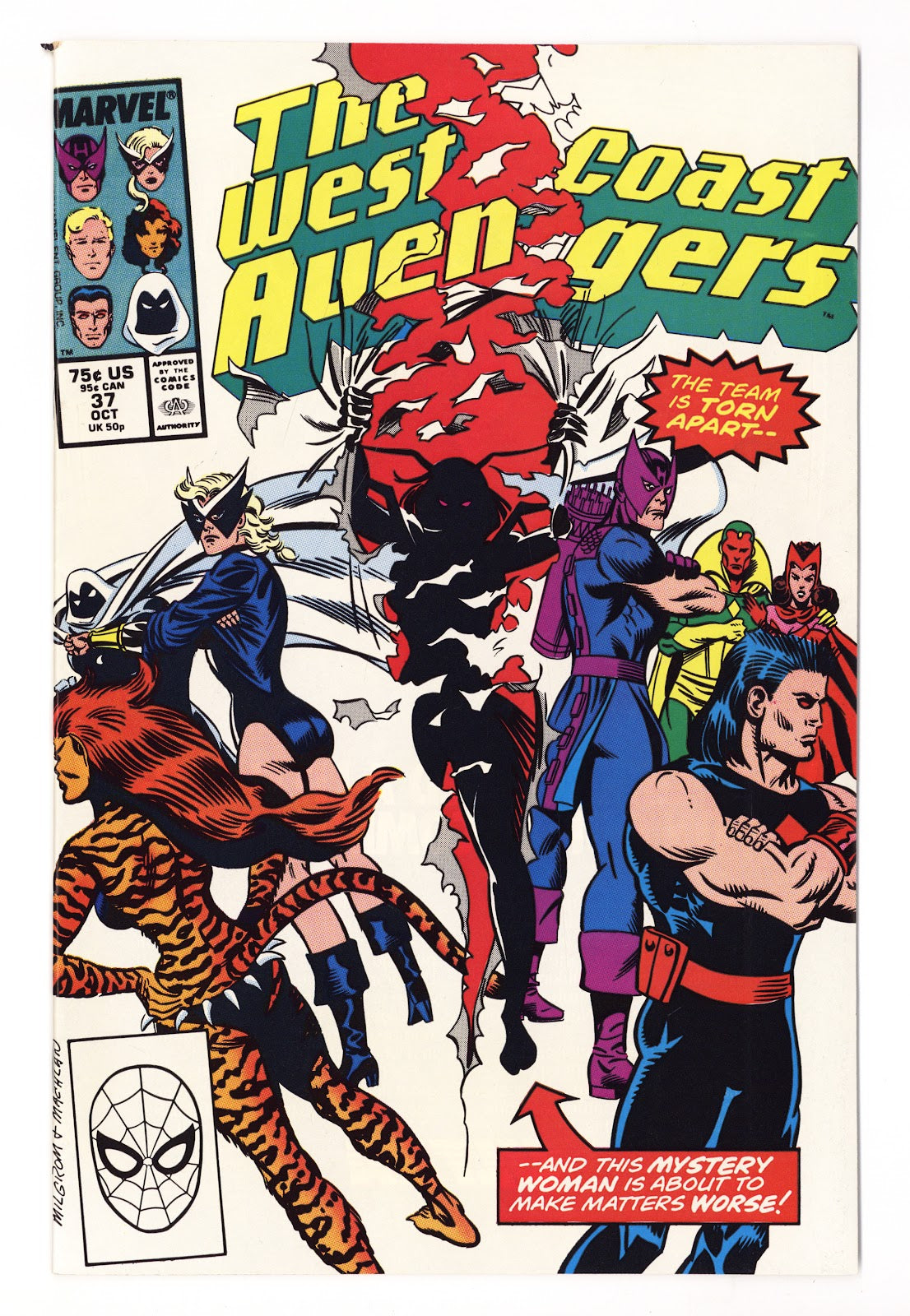 West Coast Avengers Vol 2 37  High Grade   (1988)   Direct  
