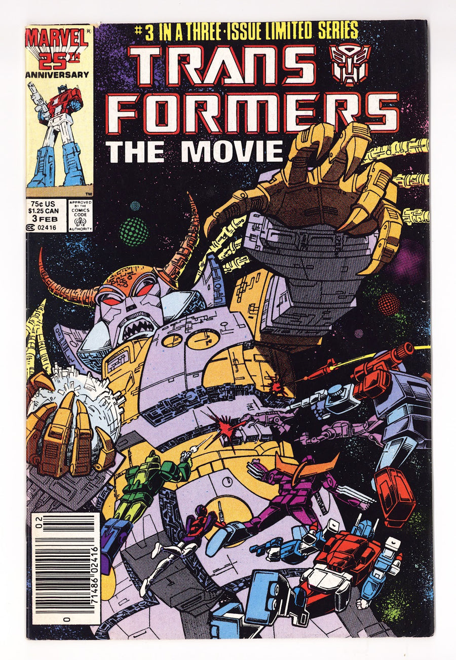 Transformers: The Movie Vol 1 3  Mid Grade   (1987)   Newsstand  