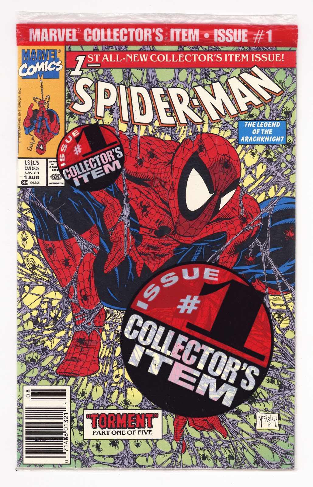 Spider-Man Vol 1 1 New, Sealed (1990) Newsstand 