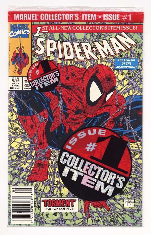 Spider-Man Vol 1 1 New, Sealed (1990) Newsstand