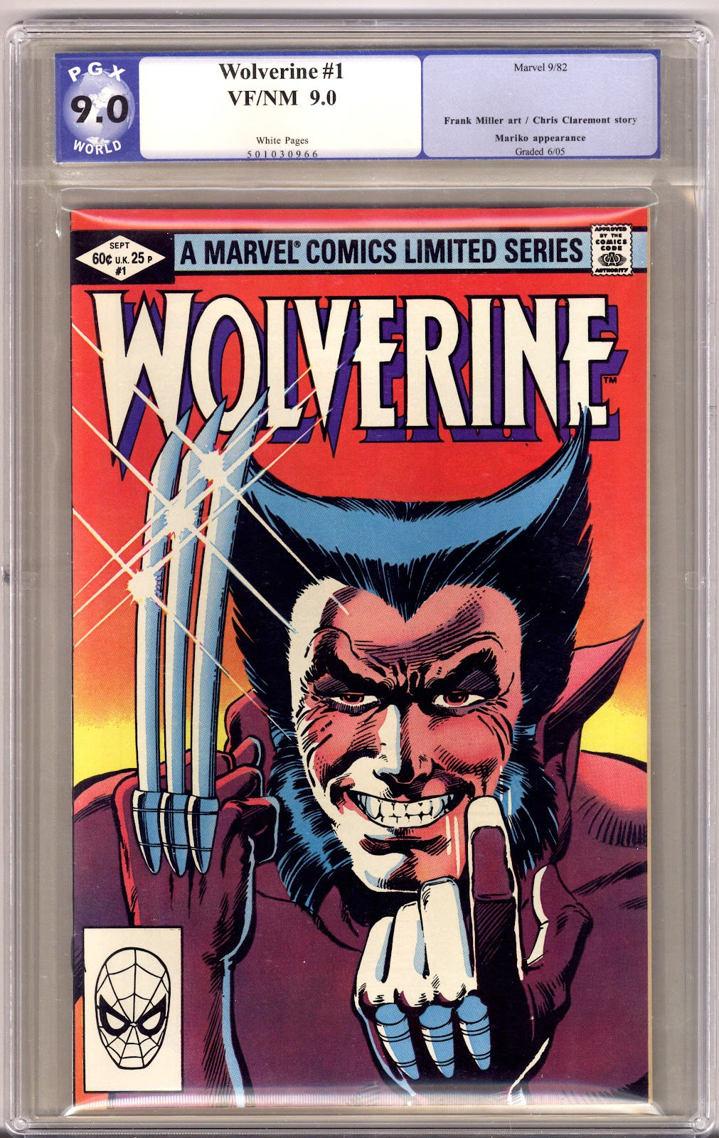 Wolverine Vol 1 1 PGX 9.0 (VF/NM)   (1982)