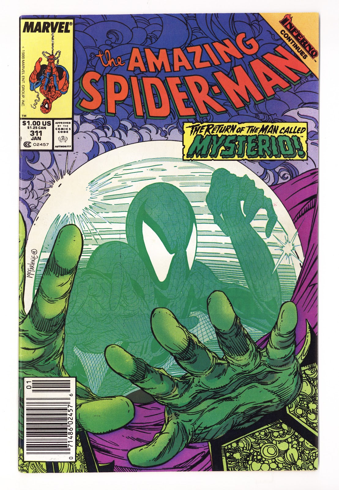 The Amazing Spider-Man Vol 1 311 FN/VF (7.0) (1989) Newsstand 
