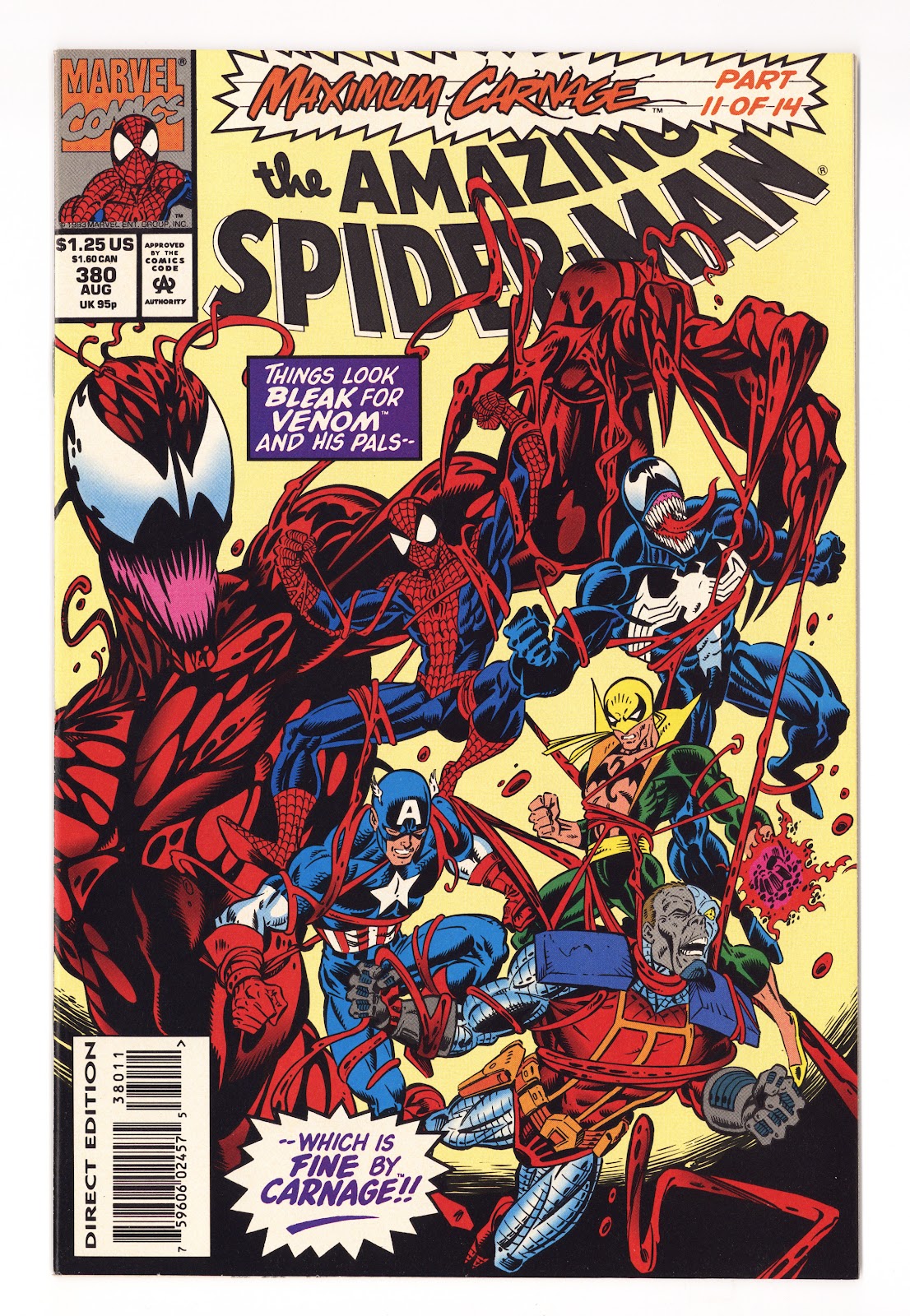 The Amazing Spider-Man Vol 1 380  NM- (9.2)   (1993)