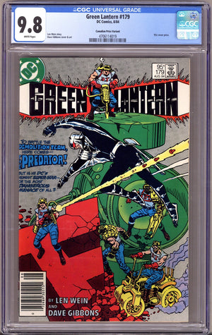 Green Lantern Vol 2 179 CGC 9.8 (NM/M)   (1984)   Canadian Price Variant